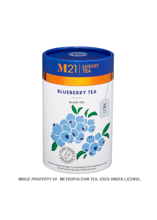 Luxury tea with wild blueberries