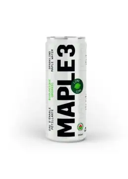 Lime sparkling maple water