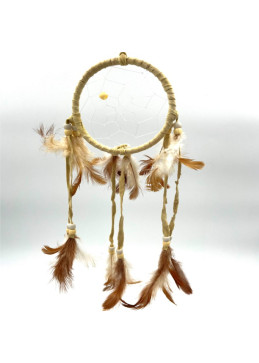 Traumfänger der amerikanischen Ureinwohner -10 cm - Weiß
