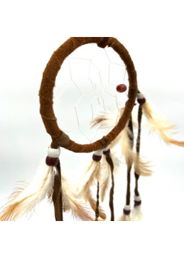 Native American dream catcher - 8 cm - Brown