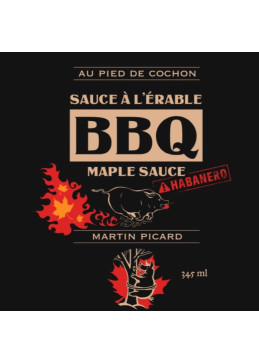 Poster di salsa barbecue Habanero