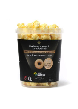 Popcorn protéiné - beigne glacé à l'érable