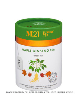 Ginseng en esdoorn groene thee - 12 zakjes