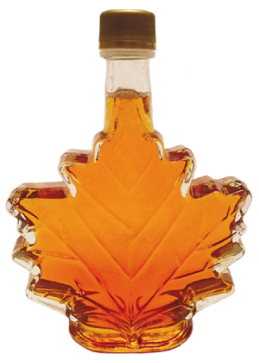 100 ml Quebec maple syrup leaf bottle
