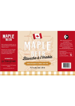 Bière Maple beer Blanche