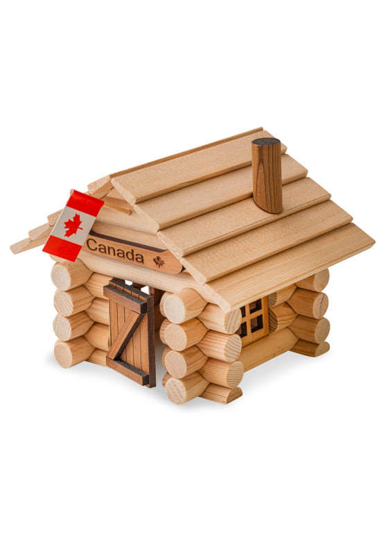Gioco di costruzione in legno - Capanna del colono