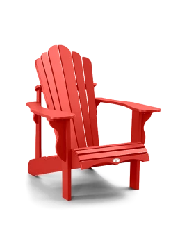 Chaise canadienne rouge adirondack