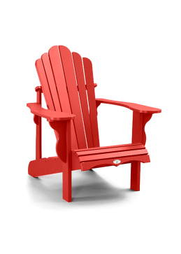 Red Adirondack Canadian Garden Chair