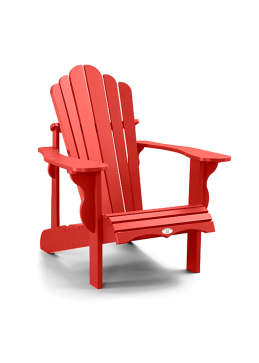 Silla adirondack roja canadiense