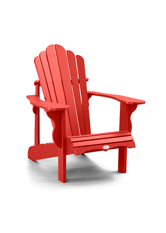 Kanadischer roter Adirondack-Stuhl