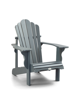 Gray Canadian Adirondack Garden Chair