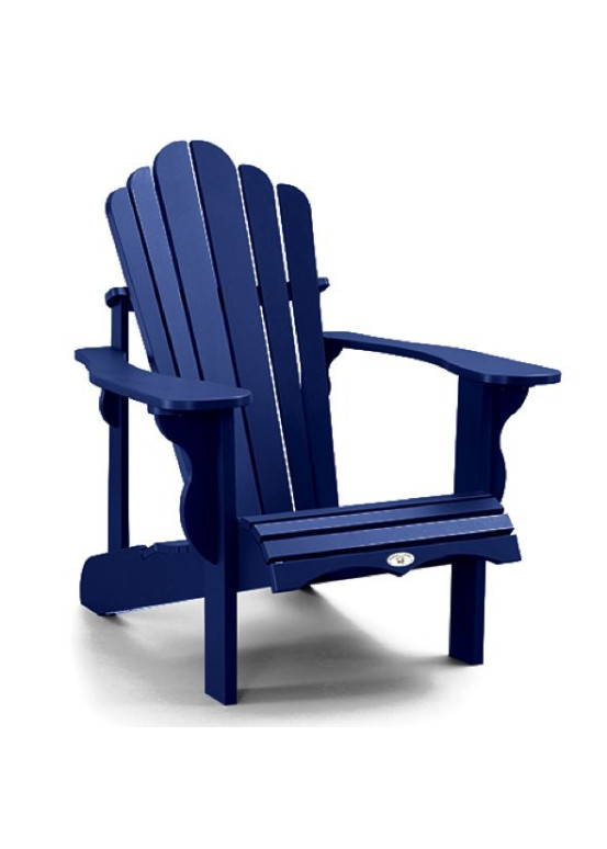 blauer Adirondack-Stuhl