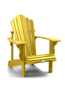 Chaise de jardin canadienne adirondack jaune