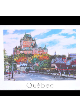 Poster and poster of the Château de Frontenac in Quebec