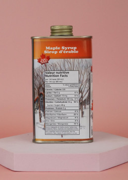 Ahornsirup in einer 250 ml Metalldose