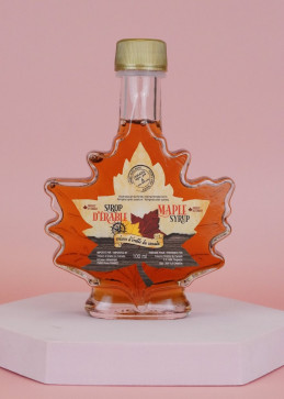 Maple syrup in 100ml leaf bottle