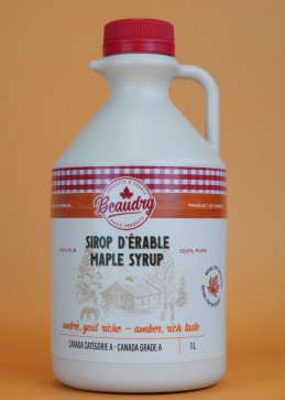 Amber maple syrup 1 Liter in jug