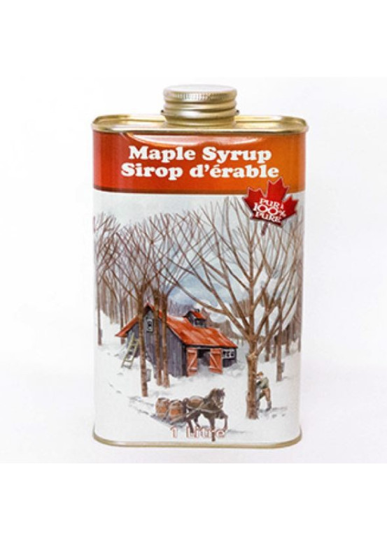 Quebec amber maple syrup Metal canister Maple treasures