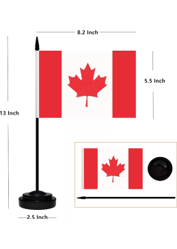 bandera de mesa canadiense