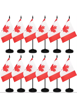 Canada table flags 14x21 cm