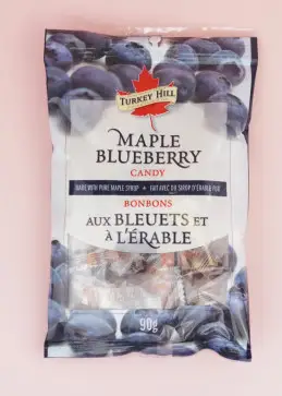 Bonbons bleuets et sirop d'érable