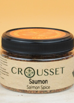 detail of salmon spices