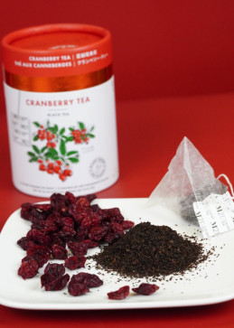Black tea with cranberries...