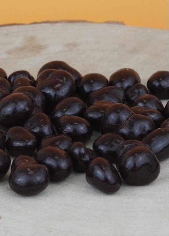 Mit Schokolade überzogene Cranberry | Preiselbeere