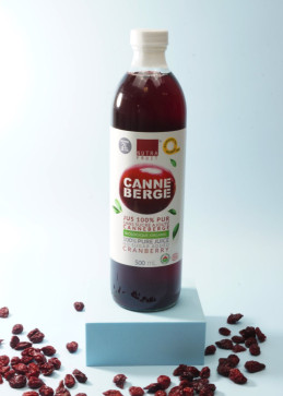 Pure organic cranberry juice without sugar - 500 ml
