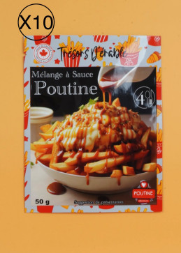 Einzelner Beutel Poutine-Sauce Trésors d'érable - praktische Portion zum Zubereiten einer Familienportion