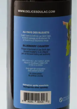 Jus de bleuet du lac saint jean