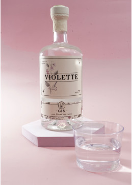 Violetter Wildblumen-Gin
