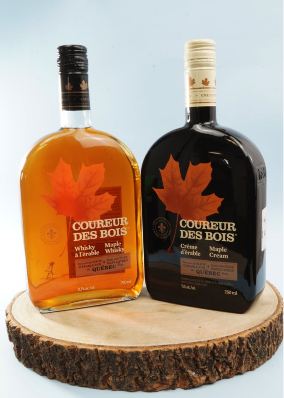 Runner of the Woods whiskey duo with maple syrup