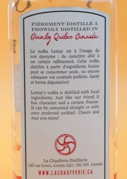 Vodka Lemay du canada