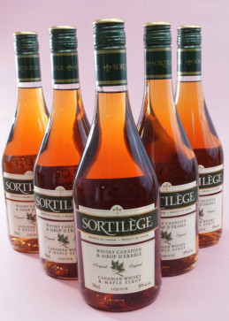 Confezione da 5 Canadian Whisky Liqueurs Sortilège con sciroppo d'acero - L'Original