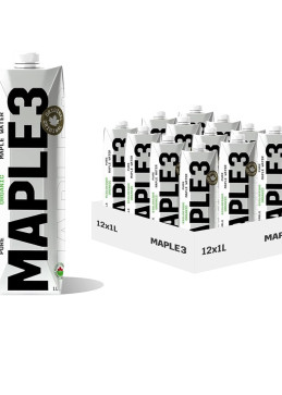 12-pack Maple 3 ahornwater 1L, praktisch formaat voor regelmatig gebruik