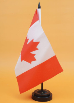 Banderas de mesa Canadá 14x21 cm