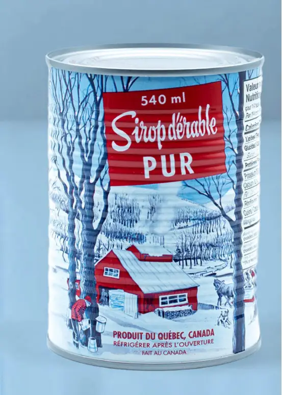 Canne de sirop d'érable ambré Canne de sirop d'érable ambré
