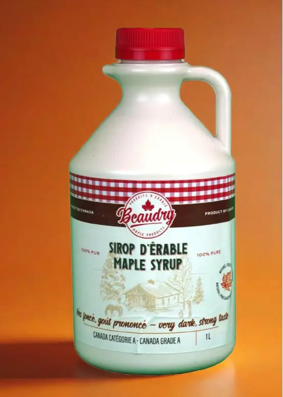 Cruchon de sirop d'érable très foncé 1 litre Cruchon de sirop d'érable très foncé 1 litre