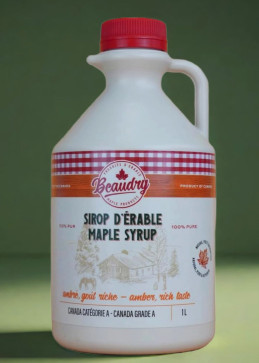 Amber maple syrup 1 Liter in jug