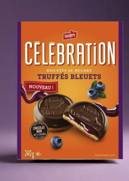 Biscuits au beurre truffés aux bleuets