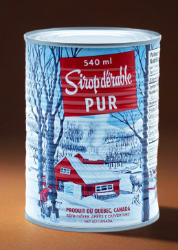 Quebec donkere ahornsiroop - Blik van 540 ml