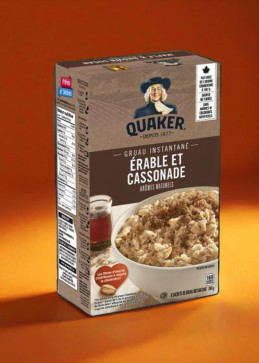 Quaker instant havermout ahorn bruine suiker Canada, klassiek ontbijt haver traditionele smaak