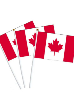 Mini bandera de Canadá 14x21cm - Paquete de 10