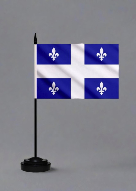 Drapeau de table du Québec