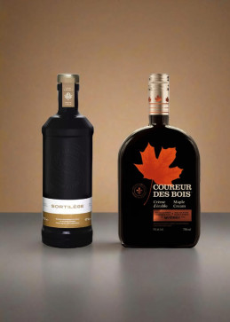 Dúo de cremas quebequesas : Coureur des Bois y Sortilège, dos cremas de arce con whisky canadiense
