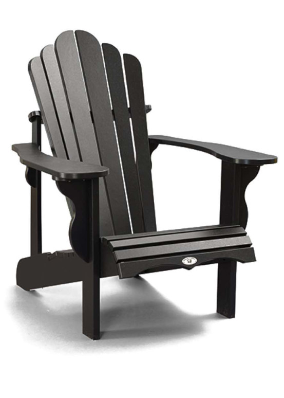 chaise noir Adirondack