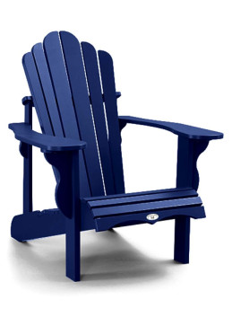 Chaise bleu adirondack