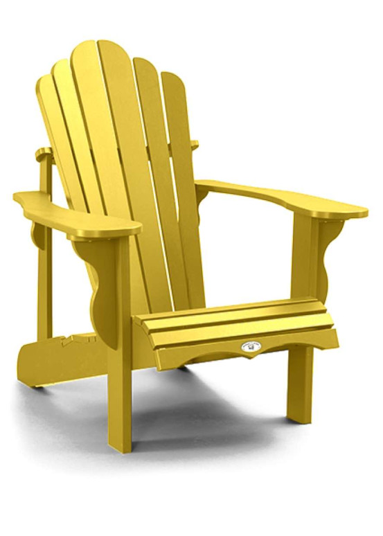 chaise jaune Adirondack