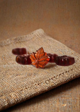 Caramelos duros jarabe arce Canadá, dulces gourmet sabor auténtico puro arce dorado